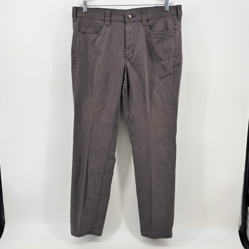 5.11 Tactical Mens Edge Chino Pants Gray Brown 36x32 Straight Leg 74481